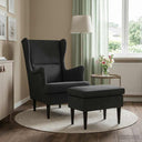 vidaXL Fauteuil met Voetenbank 2 st Lichtgrijs Fluweel