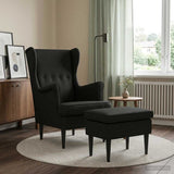vidaXL Armchair with Footrest 2 pcs Light Grey Fabric