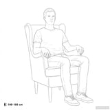 vidaXL Fauteuil met Voetenbank 2 st Crèmekleurig Bouclé