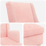 vidaXL Fauteuil met Voetenbank 2 st Crèmekleurig Bouclé