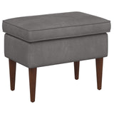 vidaXL Fauteuil met Voetenbank 2 st Lichtgrijs Fluweel