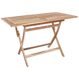 vidaXL Garden Furniture Set 5 pcs Natural Solid Teak