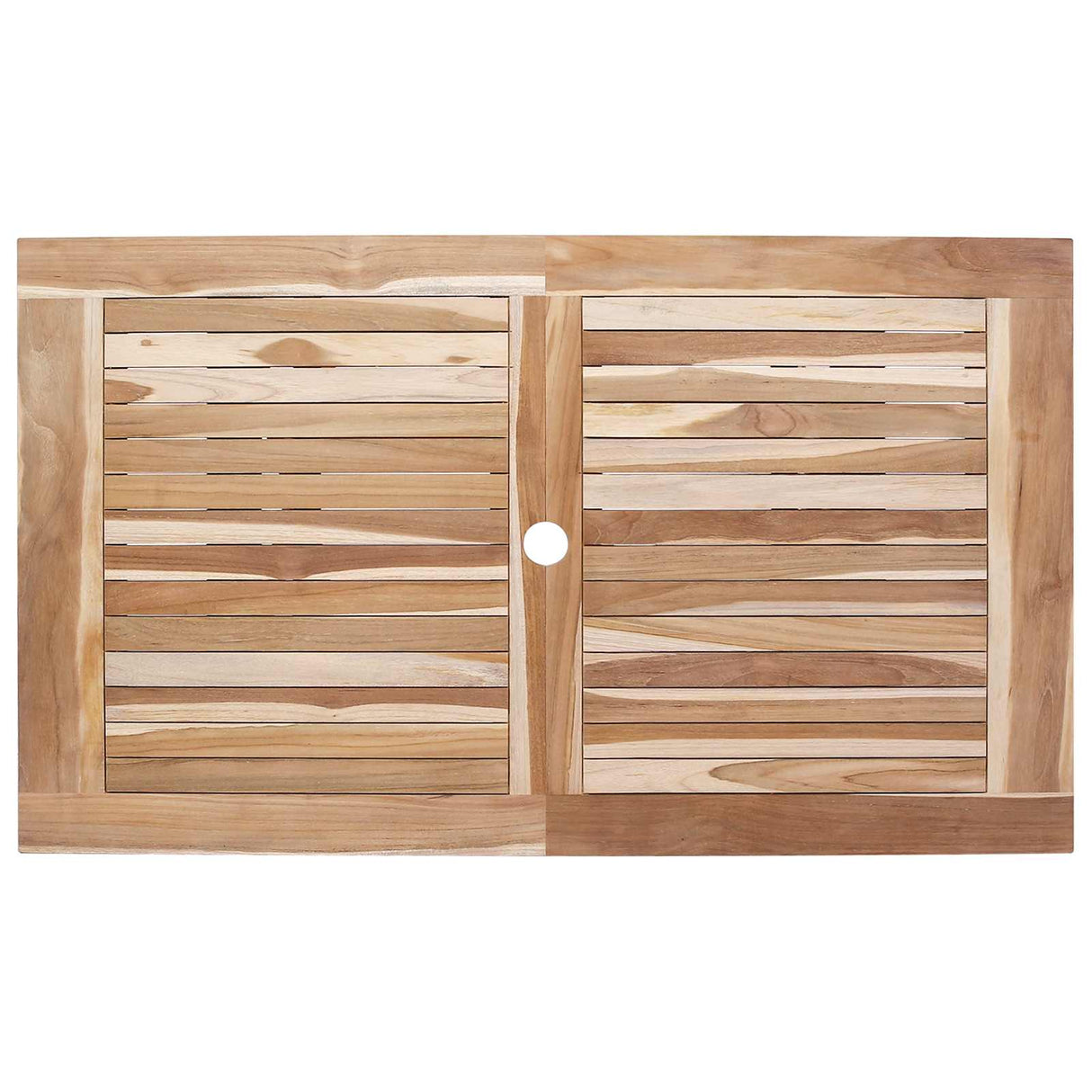 vidaXL Garden Furniture Set 5 pcs Natural Solid Teak