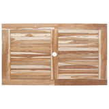 vidaXL Garden Furniture Set 5 pcs Natural Solid Teak