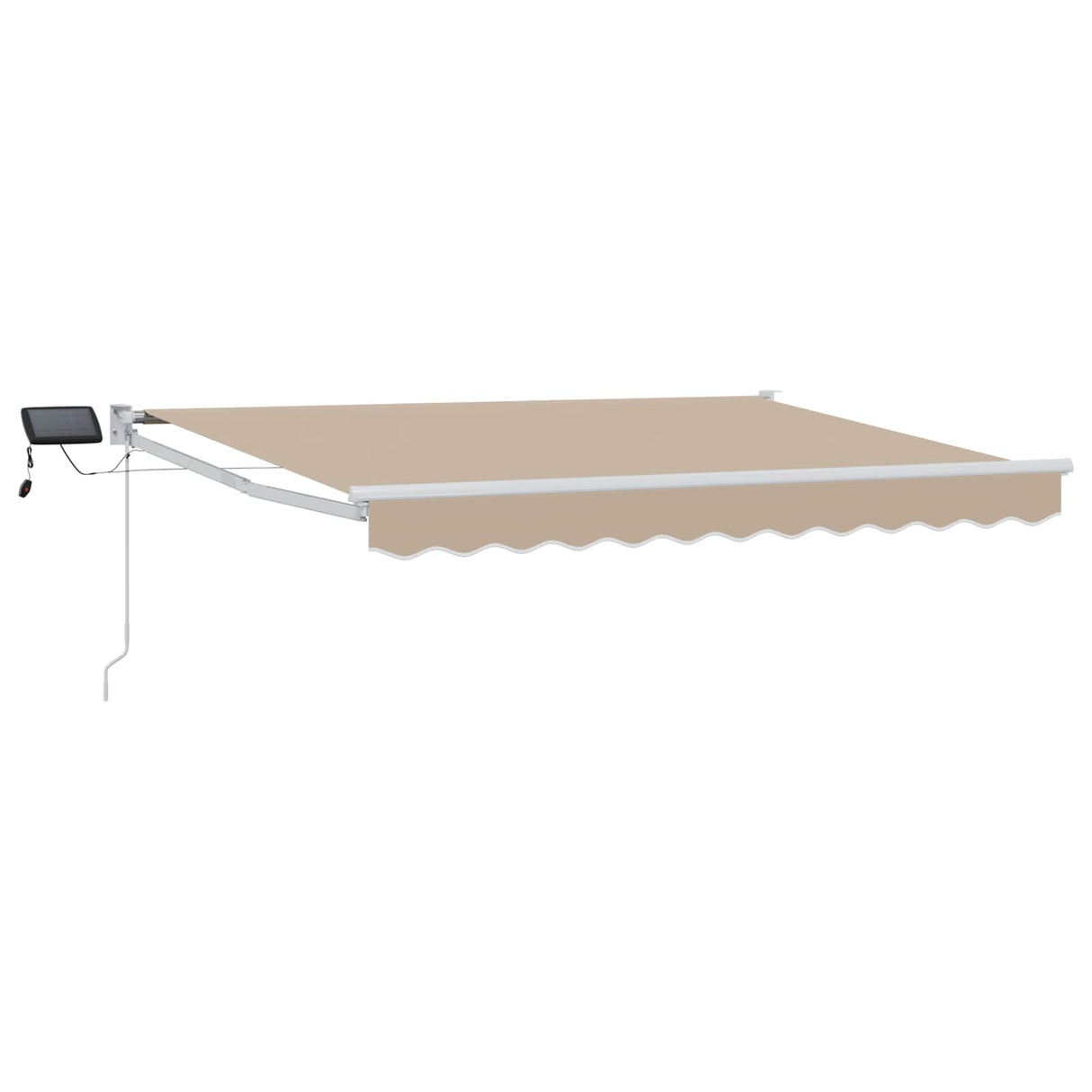 vidaXL Handbediende luifel met LED's Blauw en Wit 2,5 x 2 m