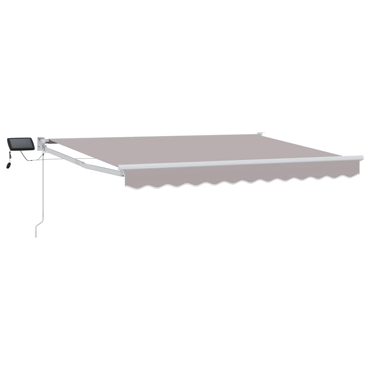 vidaXL Handbediende luifel met LED's Blauw en Wit 2,5 x 2 m