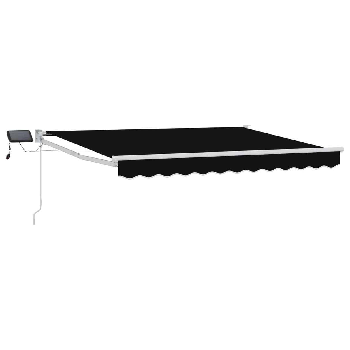 vidaXL Handbediende luifel met LED's Blauw en Wit 2,5 x 2 m