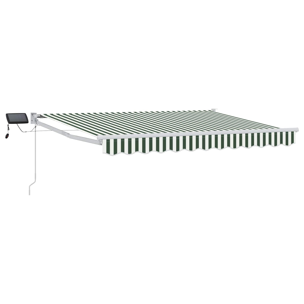 vidaXL Handbediende luifel met LED's Blauw en Wit 2,5 x 2 m