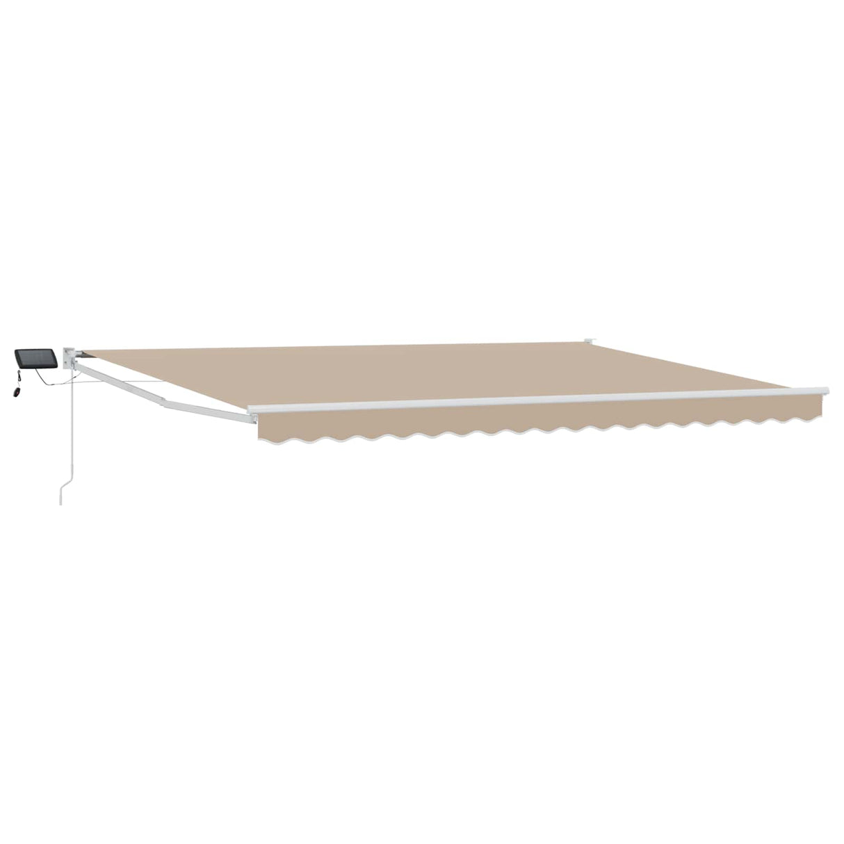 vidaXL Handbediende luifel met LED's Blauw en Wit 2,5 x 2 m