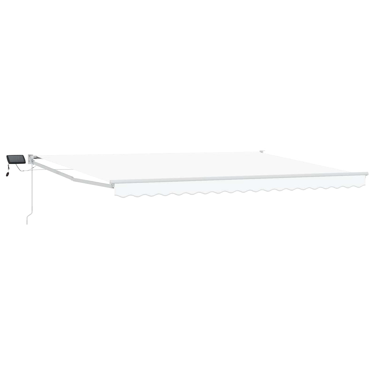 vidaXL Handbediende luifel met LED's Blauw en Wit 2,5 x 2 m