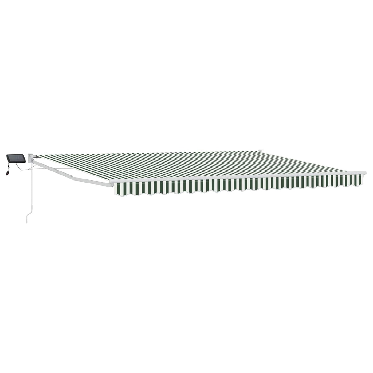 vidaXL Handbediende luifel met LED's Blauw en Wit 2,5 x 2 m