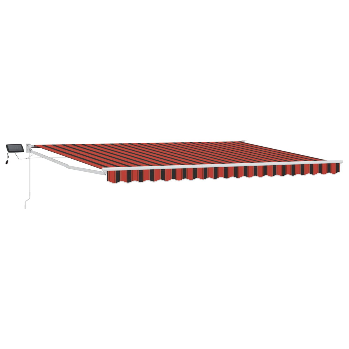 vidaXL Handbediende luifel met LED's Blauw en Wit 2,5 x 2 m