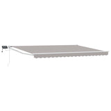vidaXL Handbediende luifel met LED's Blauw en Wit 2,5 x 2 m
