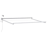 vidaXL Electric Retractable Awning Blue and White 2.5 x 2 m