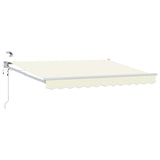 vidaXL Electric Retractable Awning Blue and White 2.5 x 2 m