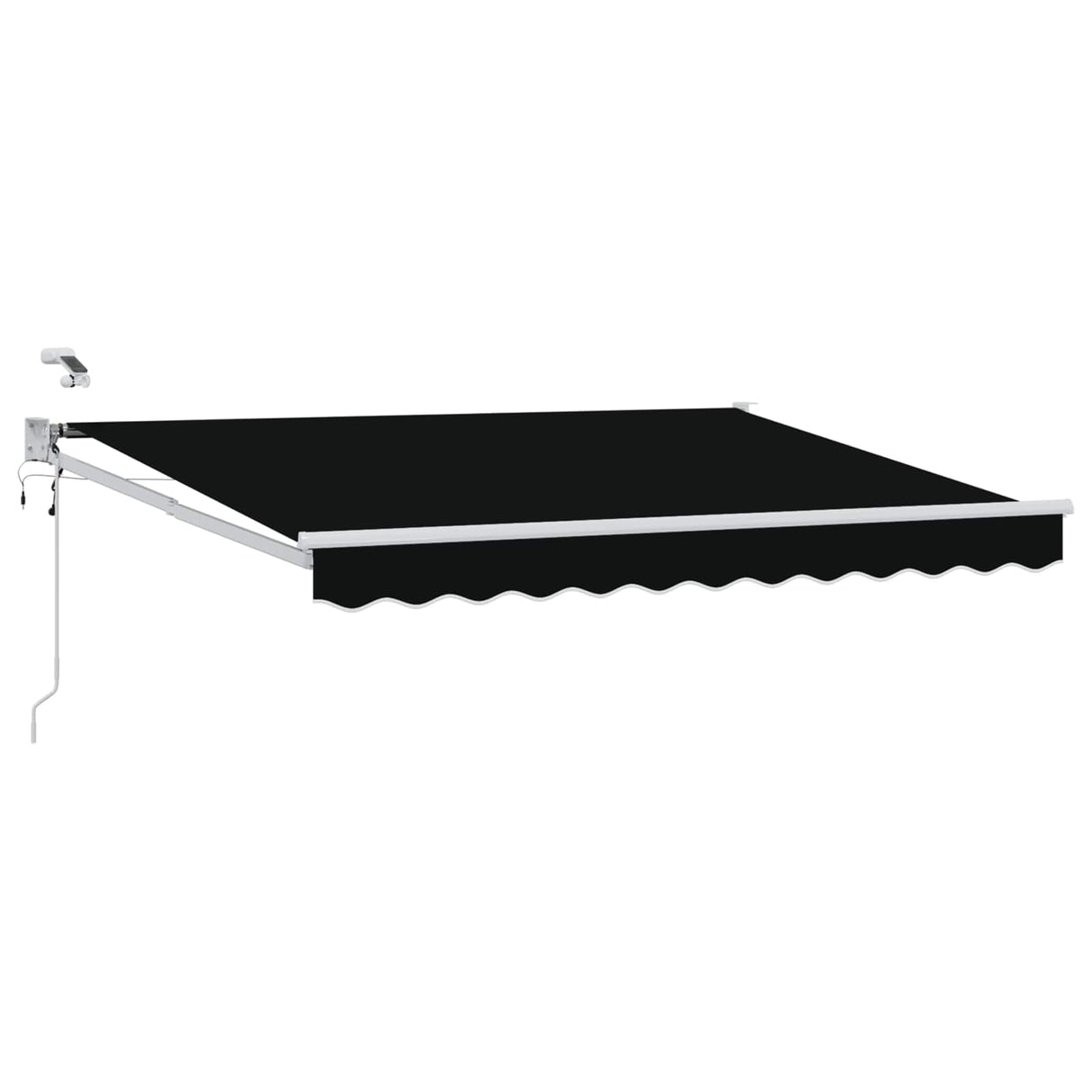 vidaXL Electric Retractable Awning Blue and White 2.5 x 2 m