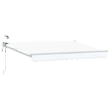 vidaXL Electric Retractable Awning Blue and White 2.5 x 2 m