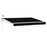 vidaXL Electric Retractable Awning Blue and White 2.5 x 2 m