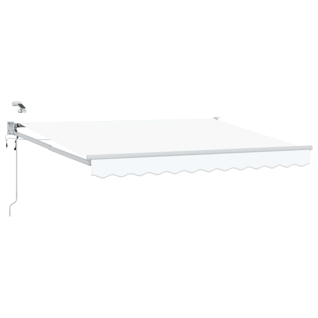 vidaXL Electric Retractable Awning Blue and White 2.5 x 2 m
