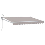 vidaXL Electric Retractable Awning Blue and White 2.5 x 2 m