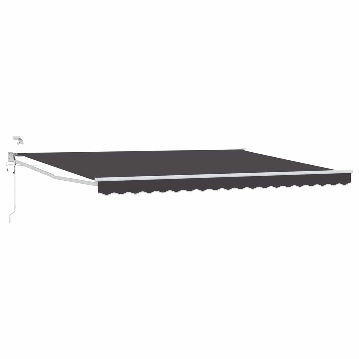 vidaXL Electric Retractable Awning Blue and White 2.5 x 2 m