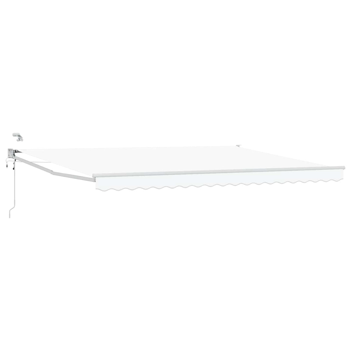 vidaXL Electric Retractable Awning Blue and White 2.5 x 2 m