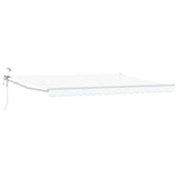 vidaXL Electric Retractable Awning Blue and White 2.5 x 2 m