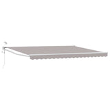 vidaXL Electric Retractable Awning Blue and White 2.5 x 2 m