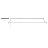 vidaXL Electric Retractable Awning Blue and White 2.5 x 2 m