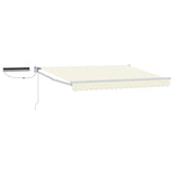 vidaXL Electric Retractable Awning Blue and White 2.5 x 2 m