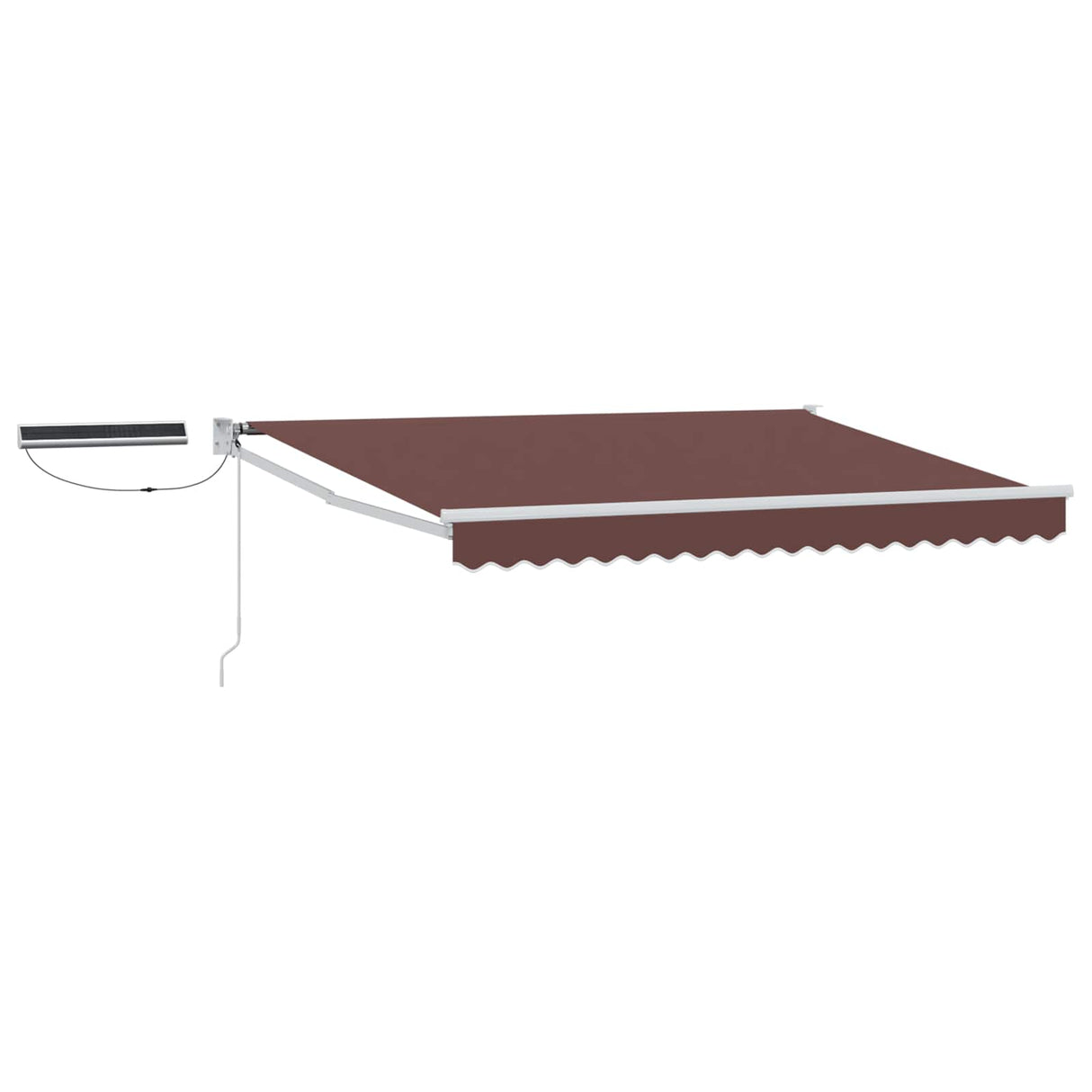vidaXL Electric Retractable Awning Blue and White 2.5 x 2 m