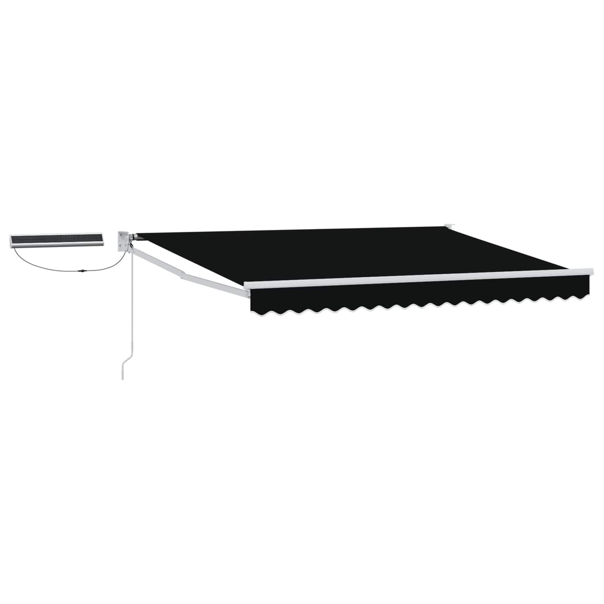 vidaXL Electric Retractable Awning Blue and White 2.5 x 2 m