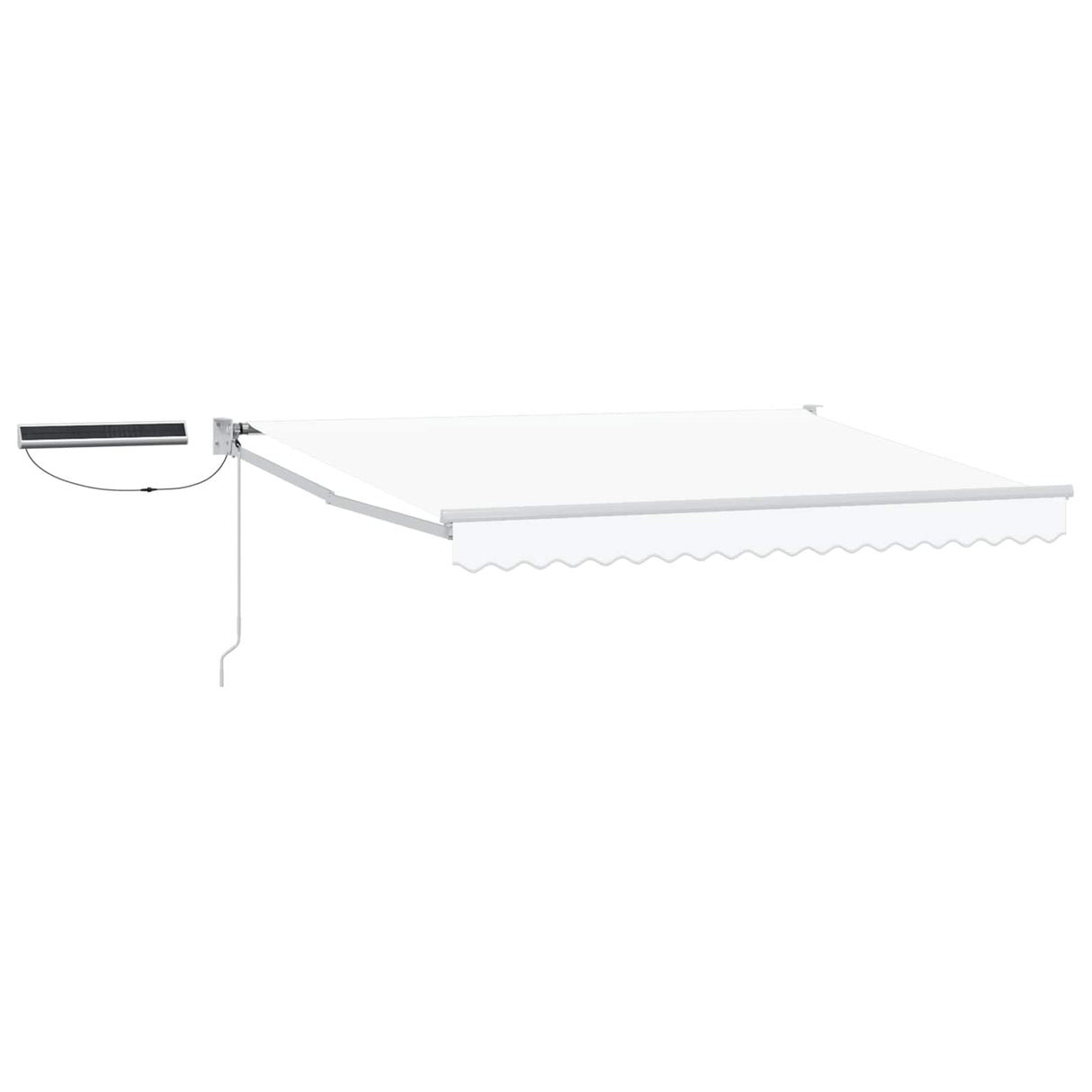 vidaXL Electric Retractable Awning Blue and White 2.5 x 2 m