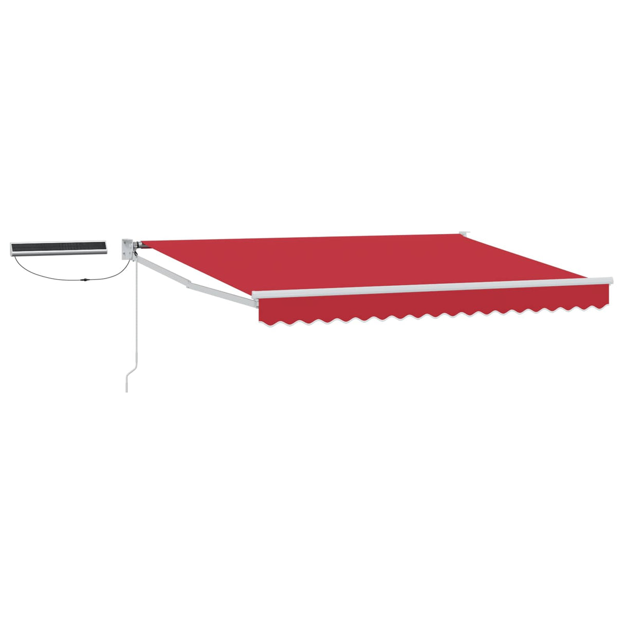 vidaXL Electric Retractable Awning Blue and White 2.5 x 2 m