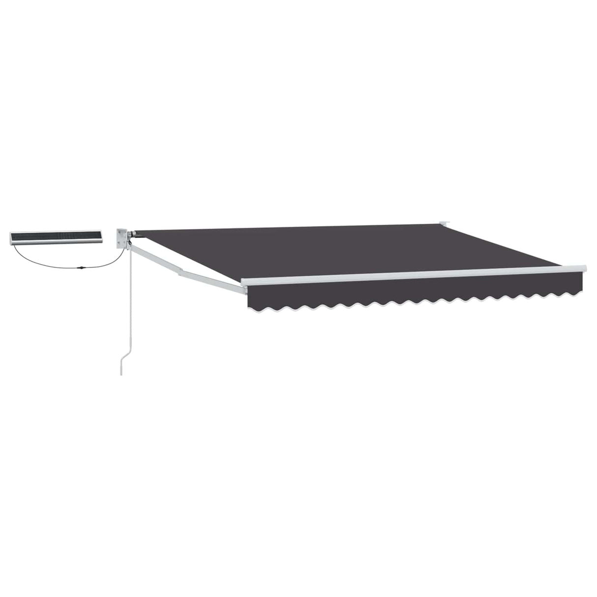 vidaXL Electric Retractable Awning Blue and White 2.5 x 2 m