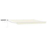 vidaXL Electric Retractable Awning Blue and White 2.5 x 2 m