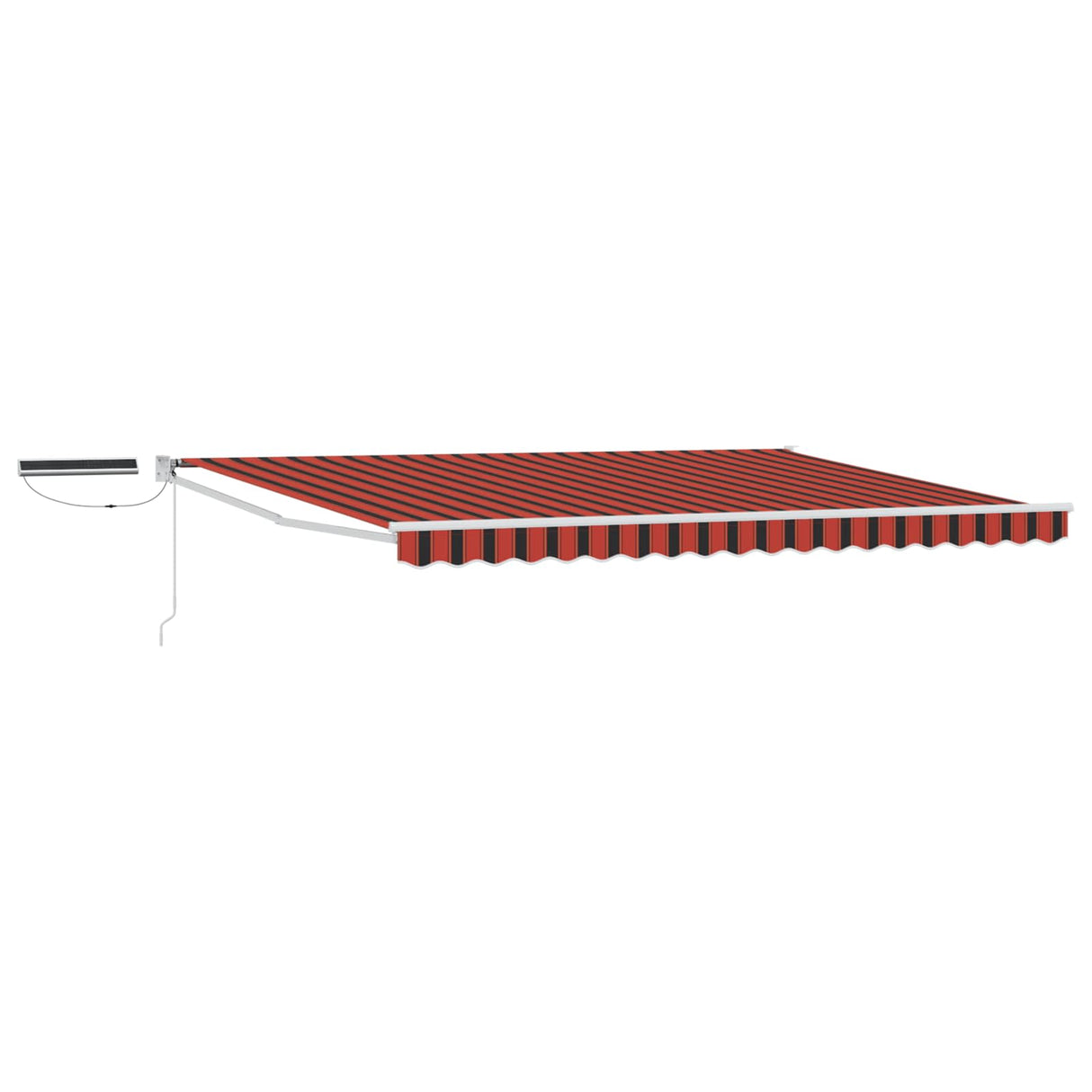 vidaXL Electric Retractable Awning Blue and White 2.5 x 2 m