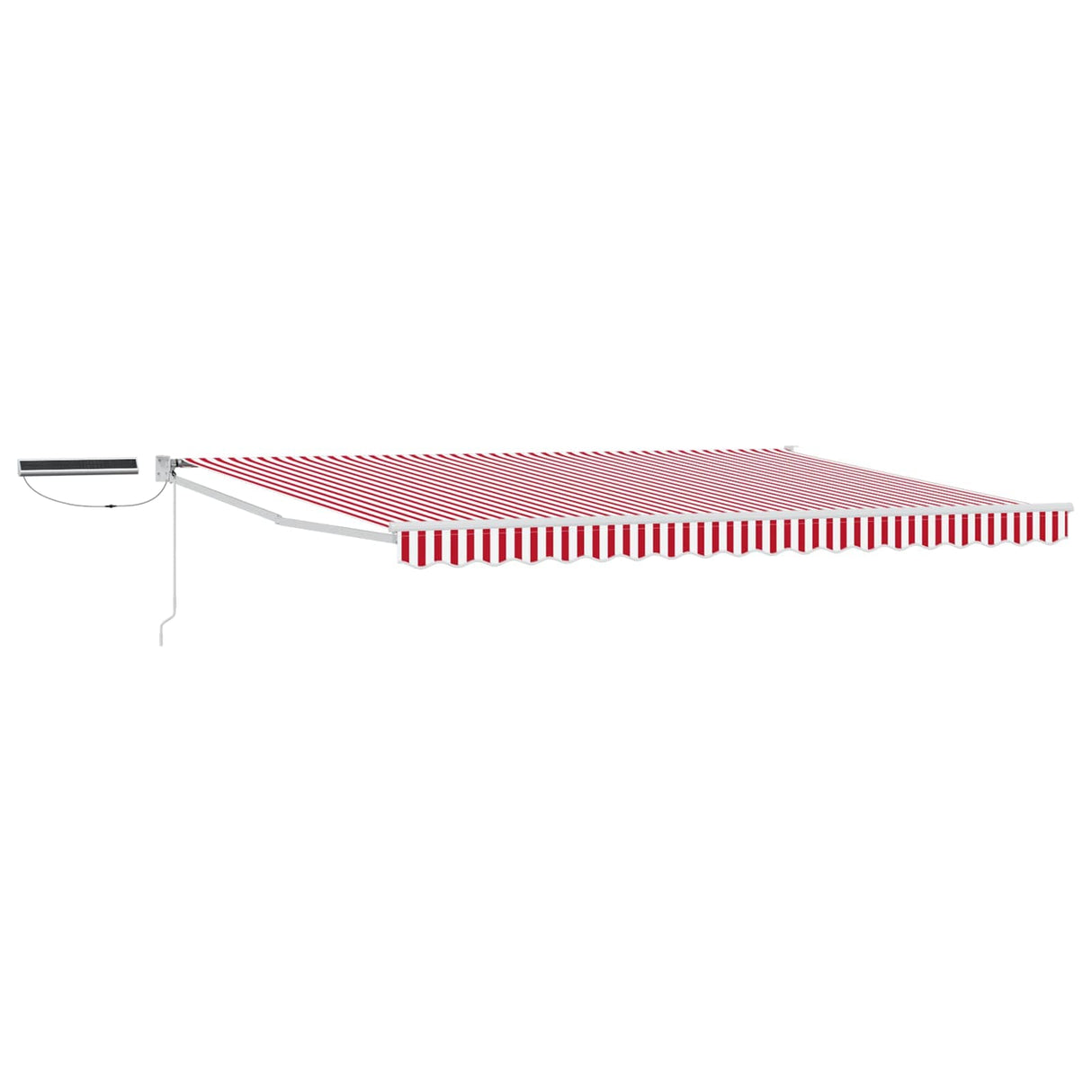vidaXL Electric Retractable Awning Blue and White 2.5 x 2 m
