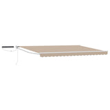 vidaXL Electric Retractable Awning Blue and White 2.5 x 2 m