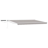 vidaXL Electric Retractable Awning Blue and White 2.5 x 2 m