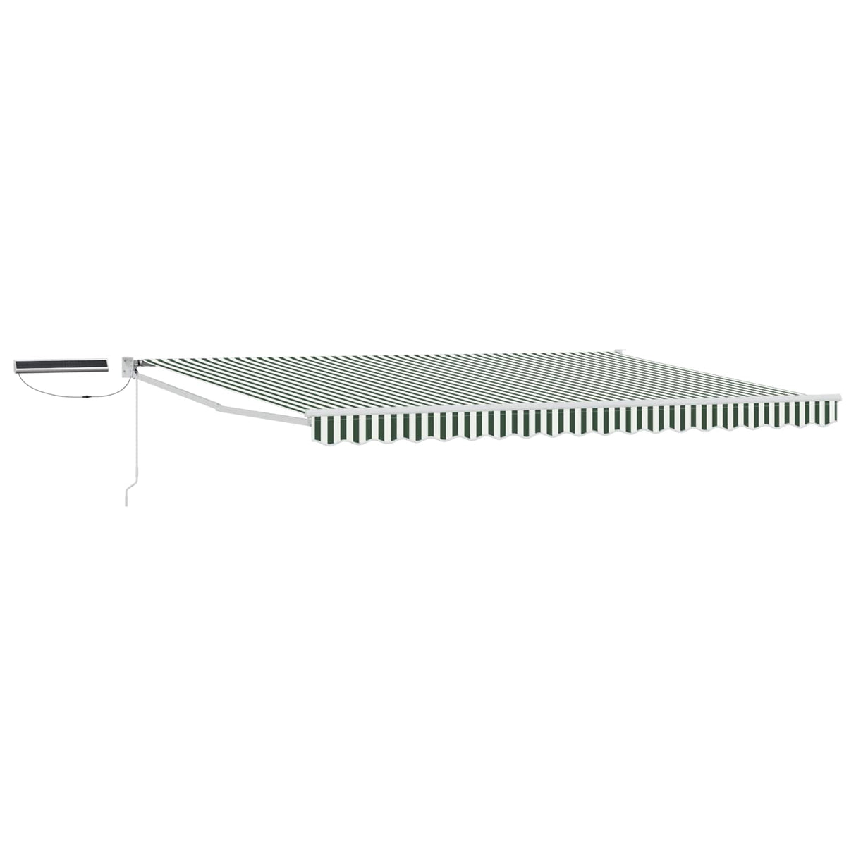 vidaXL Electric Retractable Awning Blue and White 2.5 x 2 m