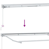 vidaXL Handbediende luifel met LED's Blauw en Wit 2,5 x 2 m