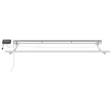 vidaXL Handbediende luifel met LED's Blauw en Wit 2,5 x 2 m