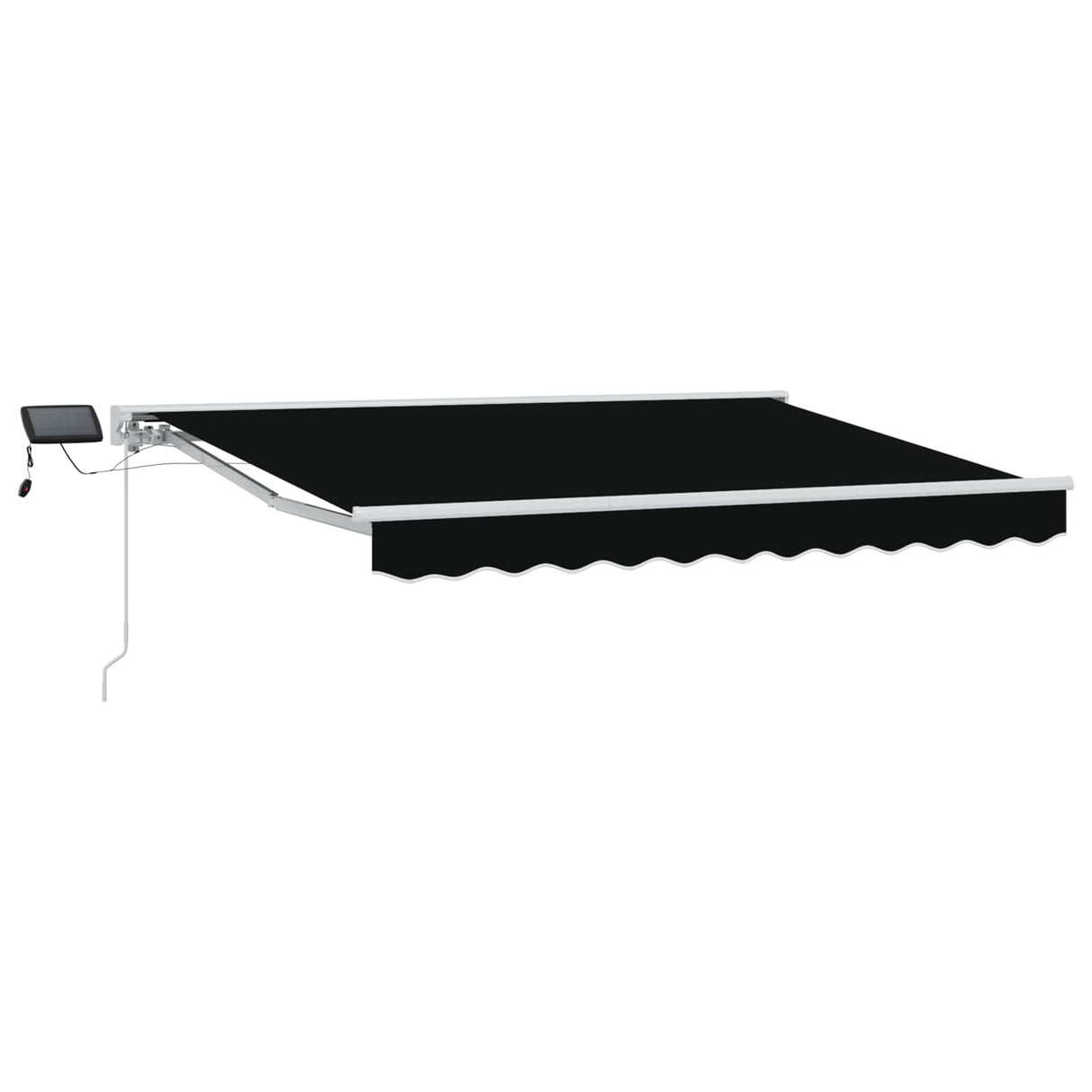 vidaXL Handbediende luifel met LED's Blauw en Wit 2,5 x 2 m