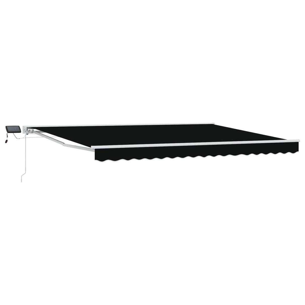 vidaXL Handbediende luifel met LED's Blauw en Wit 2,5 x 2 m
