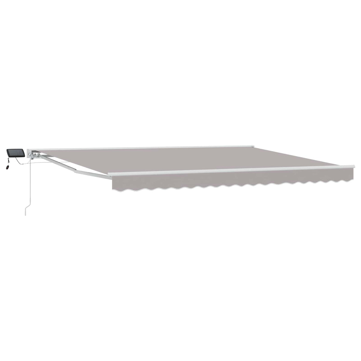vidaXL Handbediende luifel met LED's Blauw en Wit 2,5 x 2 m