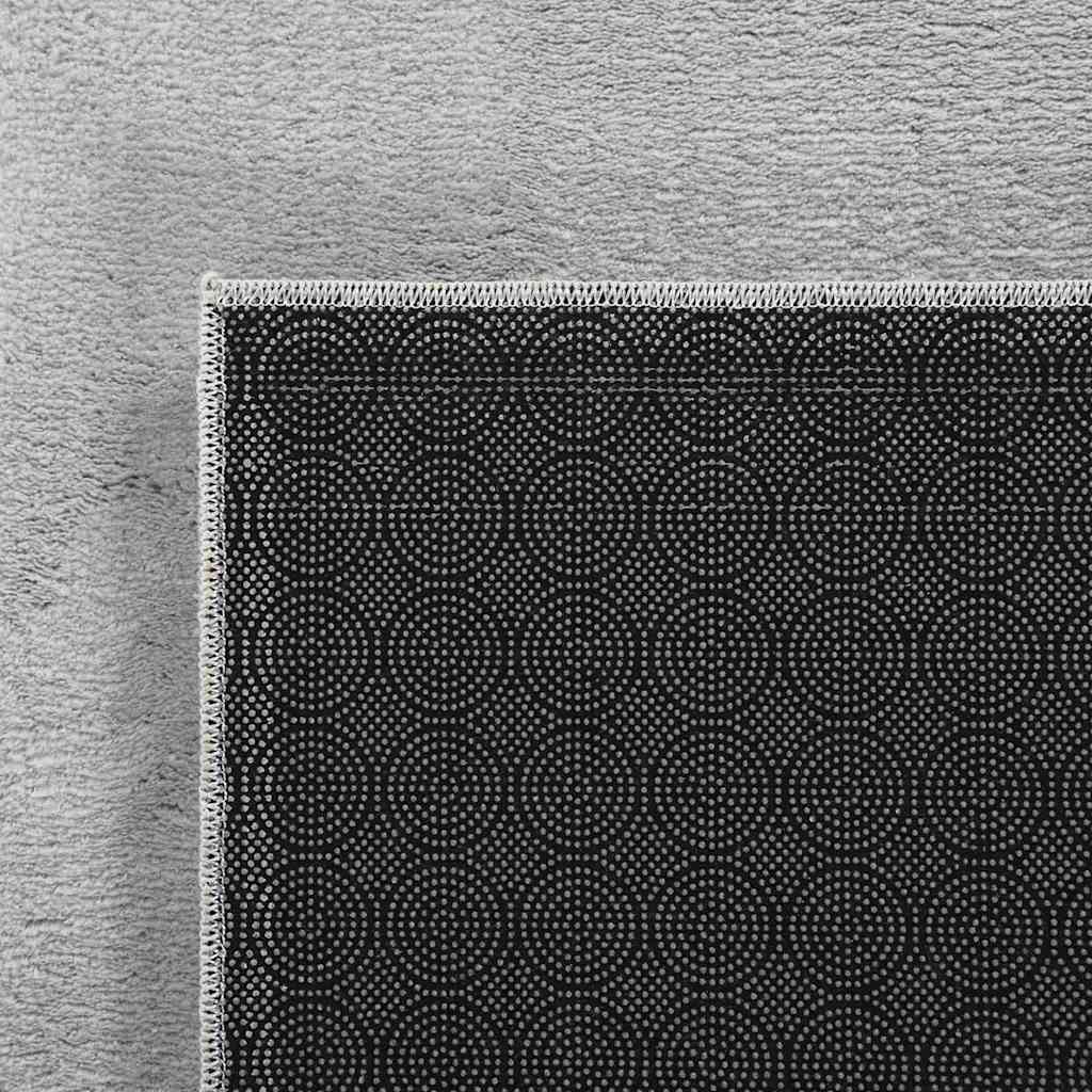 vidaXL Vloerkleed wasbaar korte pool anti-slip 160x230 cm antraciet