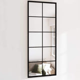 vidaXL Wandspiegels 2 st 80x60 cm metaal zwart