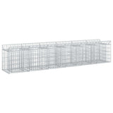 vidaXL Gabion verhoogd bed 2 pcs Zilver 300 x 50 x 60 cm