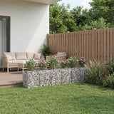 vidaXL Gabion verhoogd bed 2 pcs Zilver 300 x 50 x 60 cm